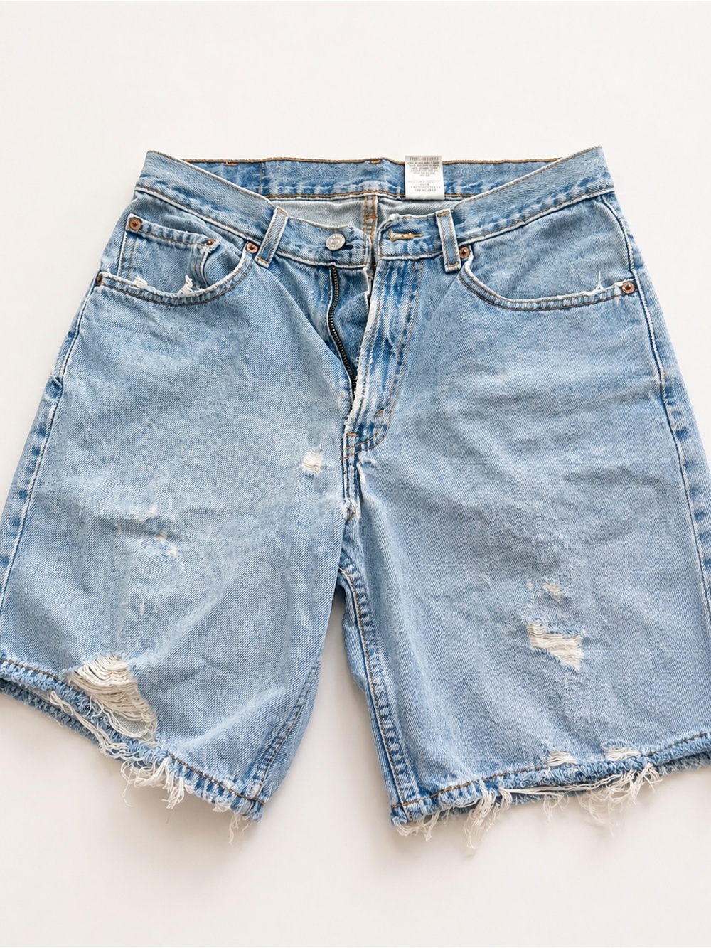 Levi's Vintage  Blue Distressed Jeans Shorts Size 30